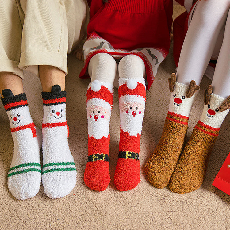 Classic Christmas Winter Socks - No-shedding Cute (Elk, Santa, Claus,