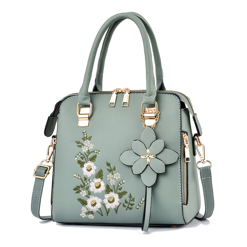 Fashion Flowers Embroidered Handbag - Women Shoulder Messenger Bags
