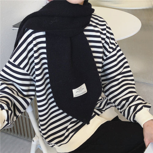 Pure Color Knitted All-match Cute Multifunctional Scarf