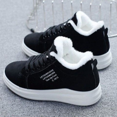 All-match Thick-soled And Velvet Sneakers - Thickened Warm Daddy Shoes