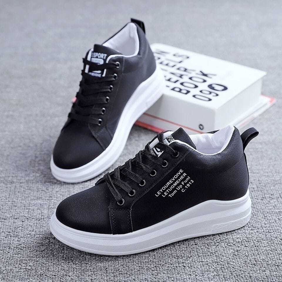 All-match Thick-soled And Velvet Sneakers - Thickened Warm Daddy Shoes