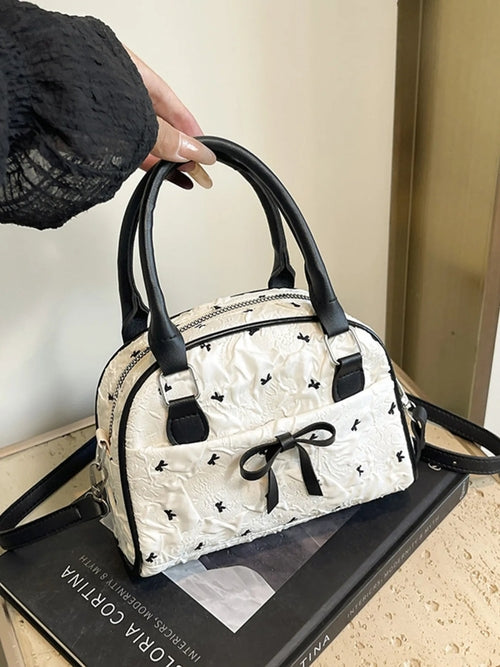 Ruched Bow : Crossbody Bag