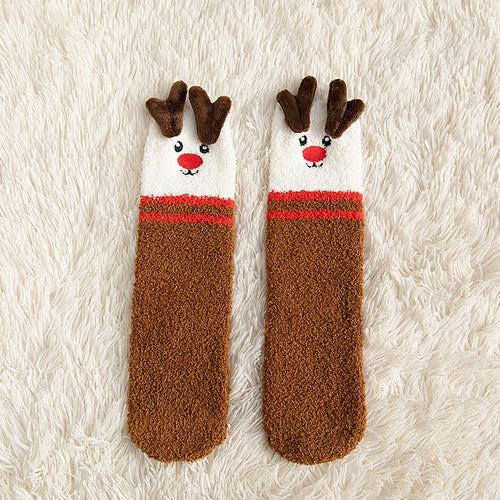 Classic Christmas Winter Socks - No-shedding Cute (Elk, Santa, Claus,