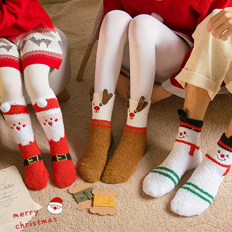 Classic Christmas Winter Socks - No-shedding Cute (Elk, Santa, Claus,