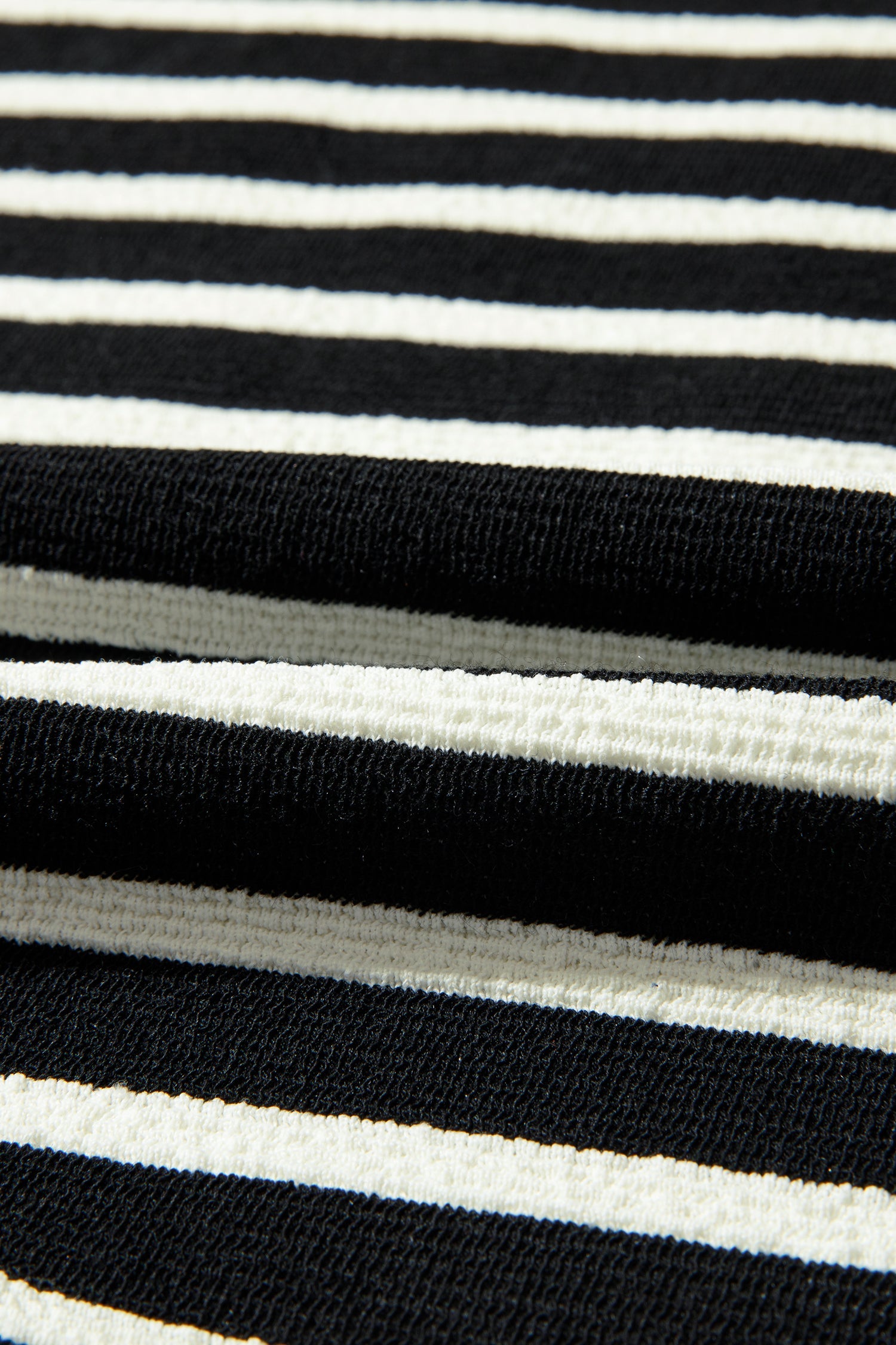 Christmas Stripe Contrast MERRY Drop Shoulder Sweatshirt