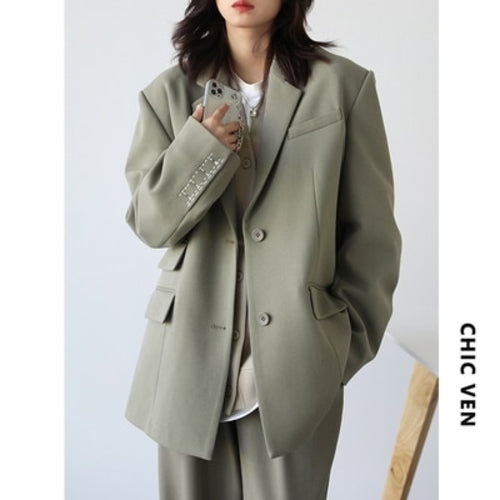 Twill Blazers Women | Twil Blazer Women | Chic Blazer | Outerwear |