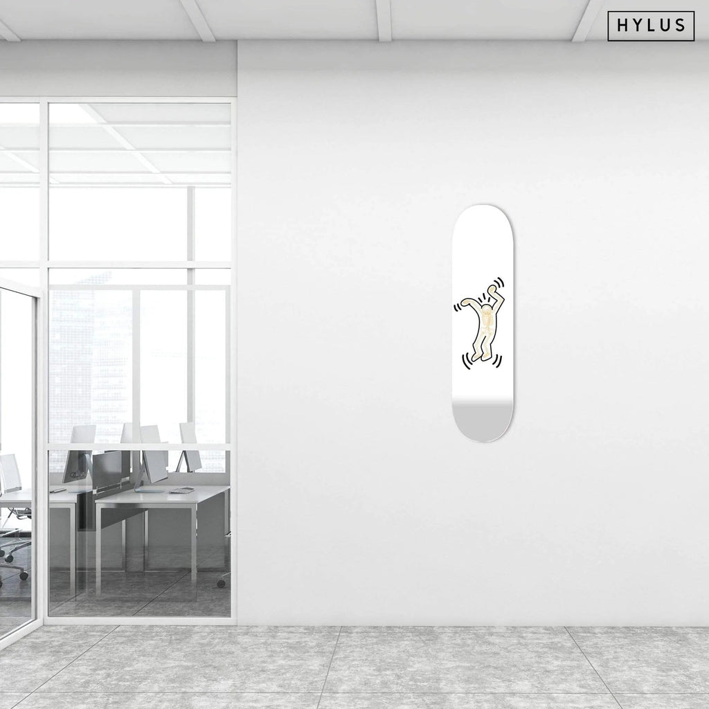 Skeleton Orange Skateboard