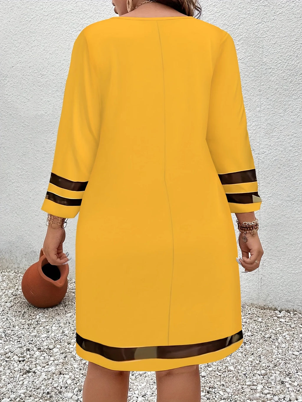 Plus Size Fashion Elegant Women Dress Loose Casual Dress Women Dress