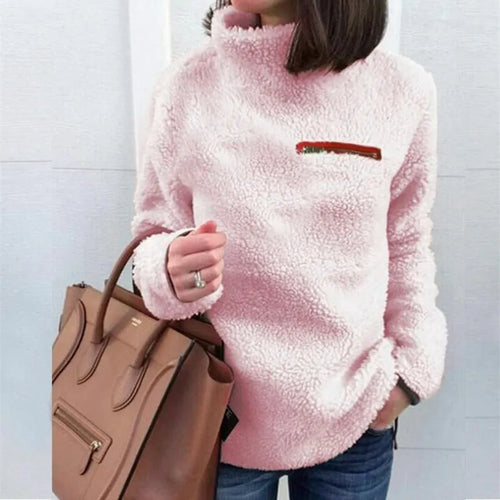 Winter Super Soft and Comfortable Solid Color Turtleneck Pullover