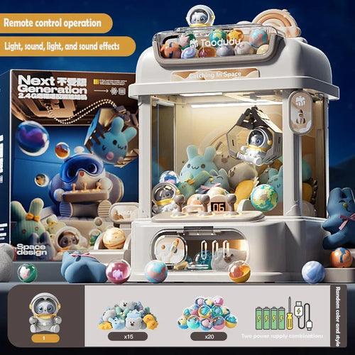 Big Size DIY Doll Machine Kids Coin Operated Play Game Mini Claw Catch