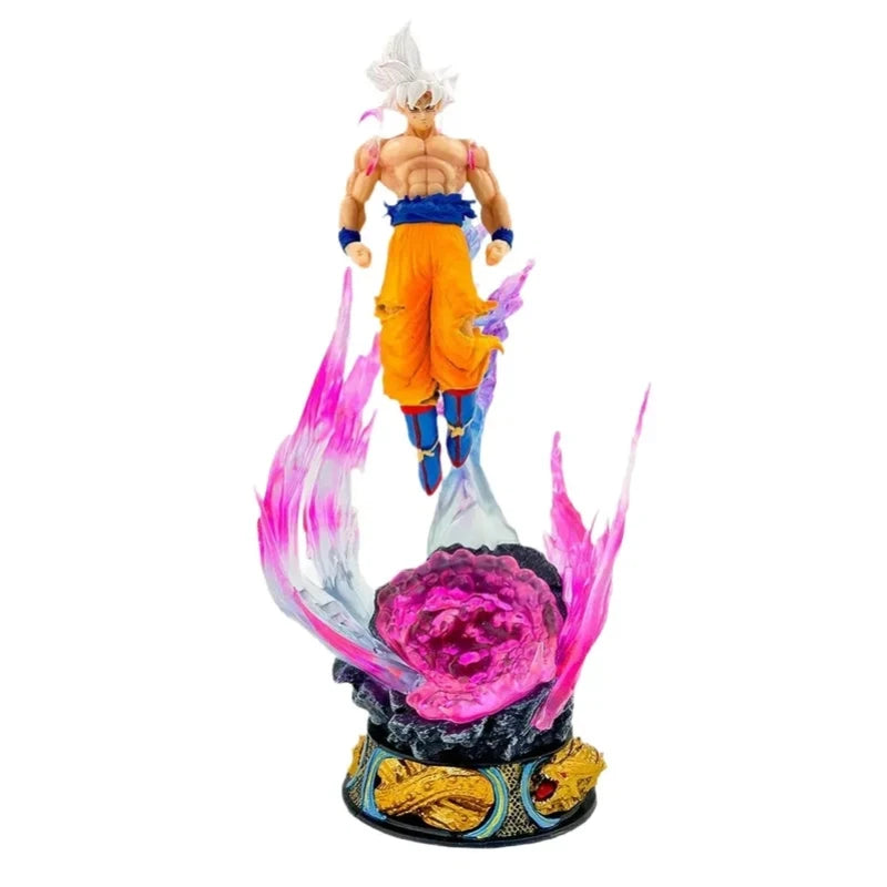 24cm Anime Dragon Ball Can Emit Light Figure Ultra Instinct Son Goku