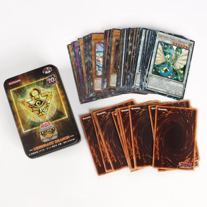66-148PCS Yugioh Cards with Tin Box Yu Gi Oh Card English Holographic