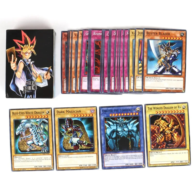 66-148PCS Yugioh Cards with Tin Box Yu Gi Oh Card English Holographic