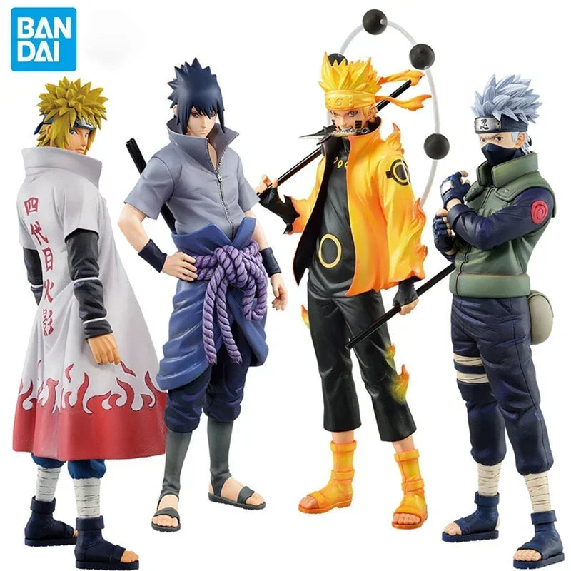 20cm Bandai Naruto Anime Figure Shippuden Uchiha Sasuke Hatake Kakashi