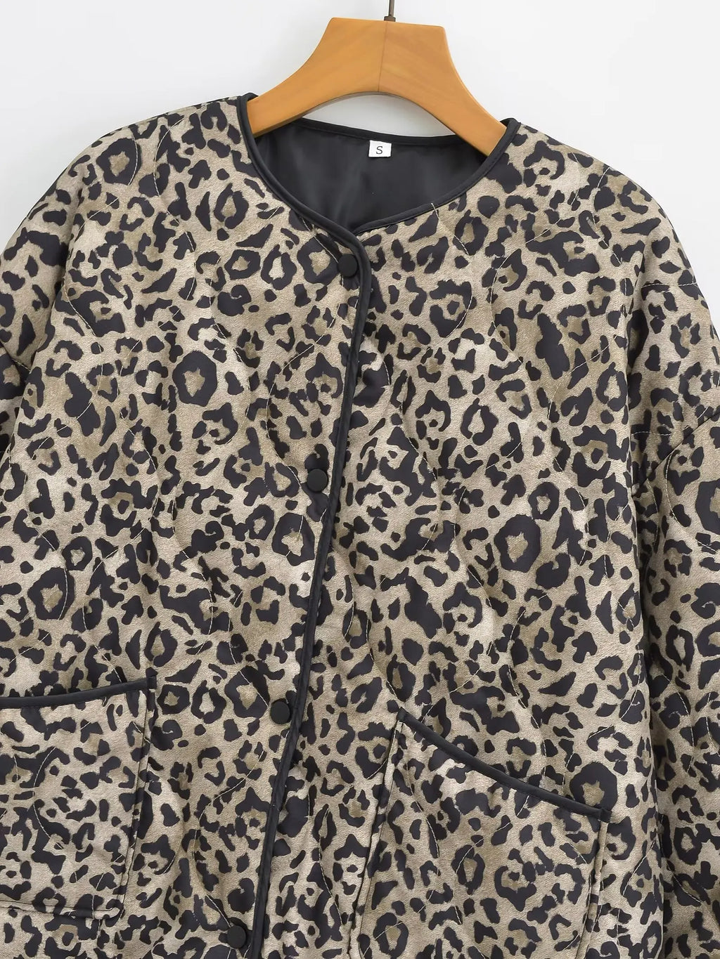 TRAF Leopard Print Jackets for Women Coats Oversized Jackets Woman