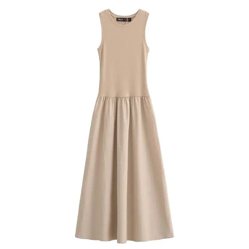 Dresses Summer Women's 2025 New Chic Slim Simple Elegant Holiday Dress