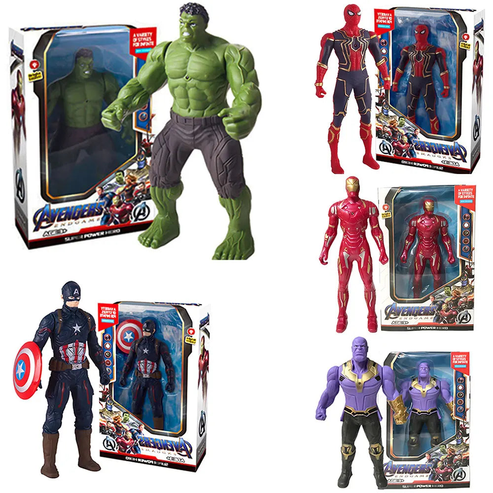 2024  Marvel Spiderman Hulk Ironman Anime Action Figure Toy Christmas