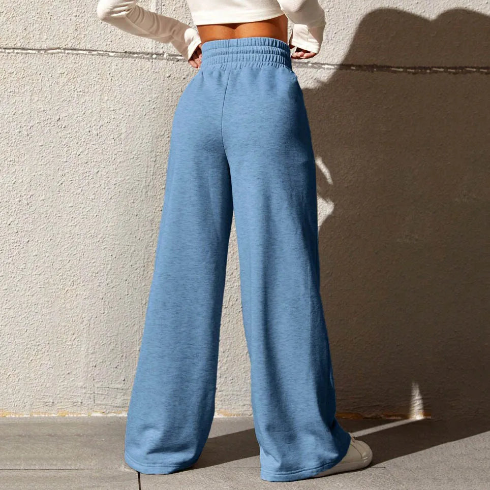 Sports pants for women in autumn 2025, new straight tube loose fitting