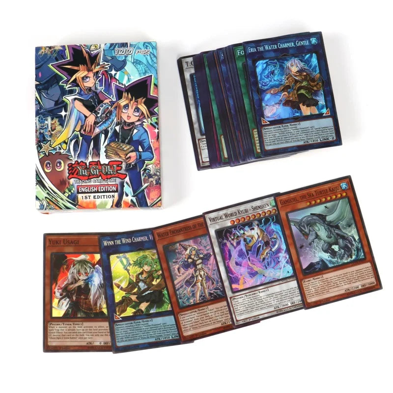 66-148PCS Yugioh Cards with Tin Box Yu Gi Oh Card English Holographic