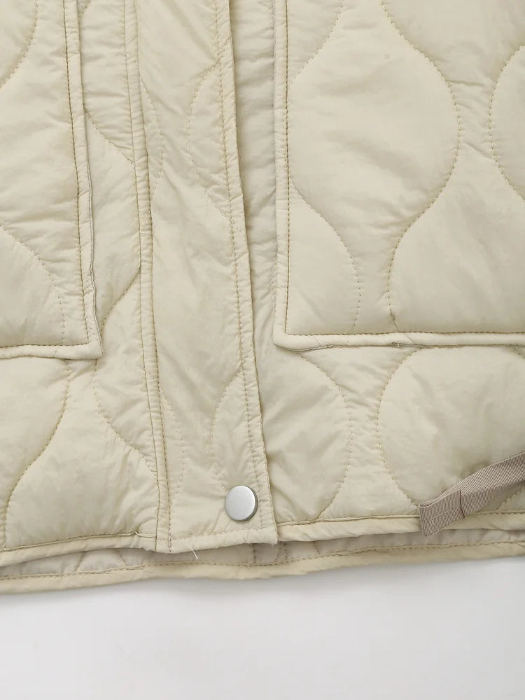 DiYiG WOMAN 2025 Autumn New Fashion Loose Cotton Jacket Short Coat