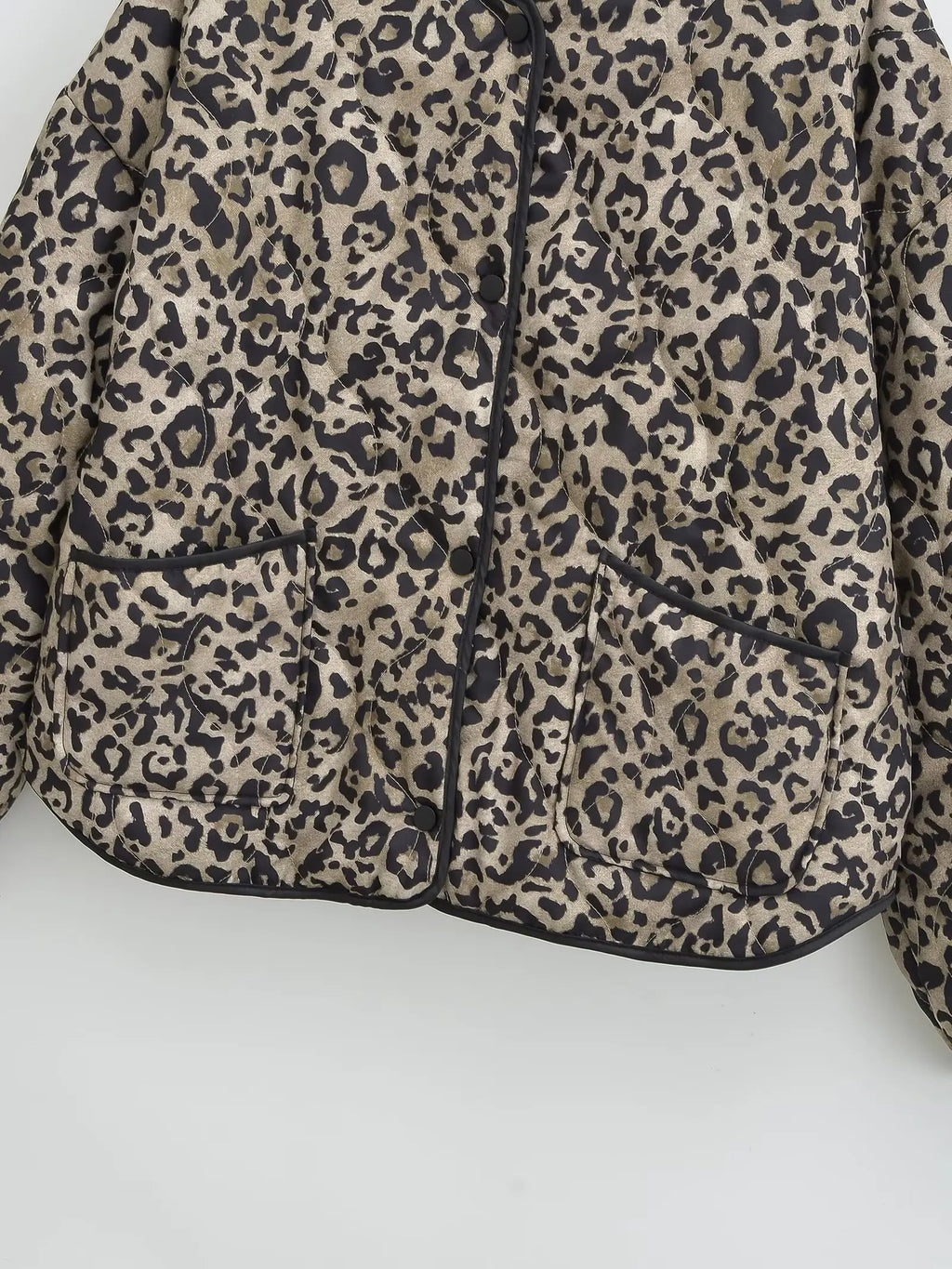 TRAF Leopard Print Jackets for Women Coats Oversized Jackets Woman