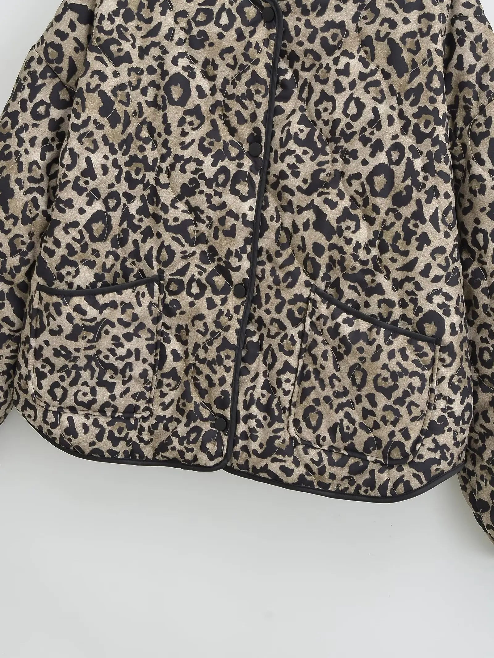 TRAF Leopard Print Jackets for Women Coats Oversized Jackets Woman