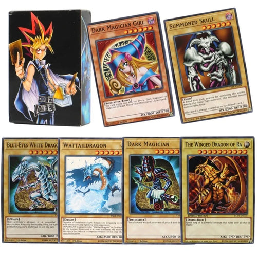 66-148PCS Yugioh Cards with Tin Box Yu Gi Oh Card English Holographic