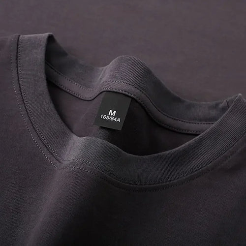 600grams 100% Cotton Men Oversized Heavyweight T Shirt Summer Women