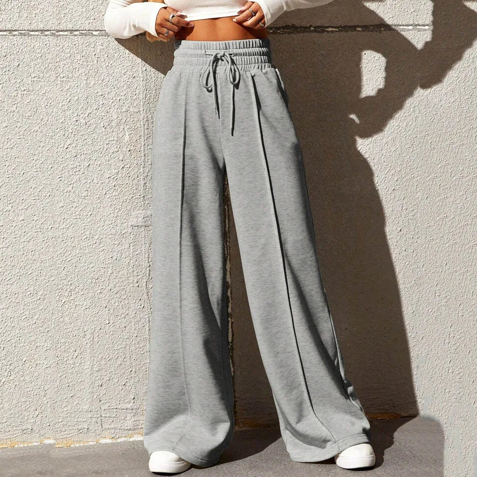 Sports pants for women in autumn 2025, new straight tube loose fitting