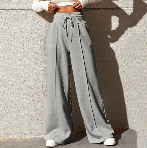Sports pants for women in autumn 2025, new straight tube loose fitting