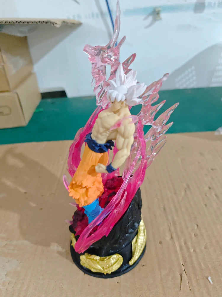 24cm Anime Dragon Ball Can Emit Light Figure Ultra Instinct Son Goku