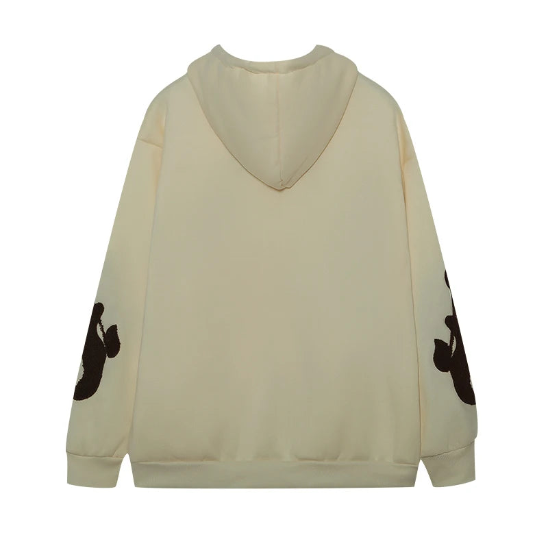 2023 European and American Autumn/Winter Hoodie Embroidered Cross