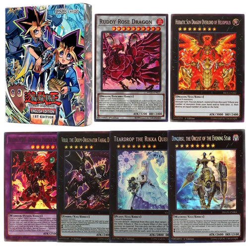 66-148PCS Yugioh Cards with Tin Box Yu Gi Oh Card English Holographic
