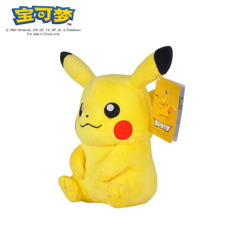Pikachu 20cm Stuffed Plush Toys Kawaii Raichu Jenny Turtle Anime Doll