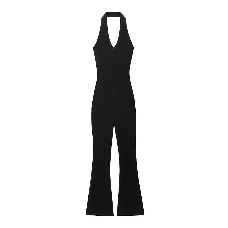 MUJER 2025 Long Jumpsuit Woman Flared Fitness Jumpsuits for Women