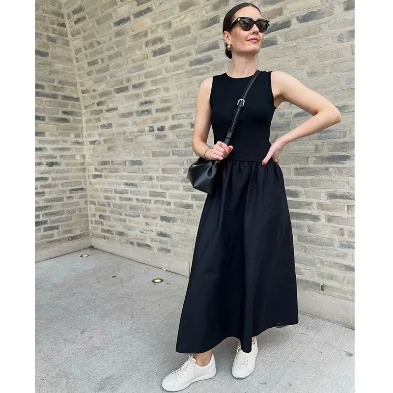 Dresses Summer Women's 2025 New Chic Slim Simple Elegant Holiday Dress