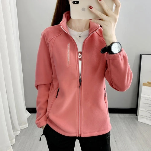 Plus Size Autumn Winter Polar Fleece Warm Coat Women Sweatshirt