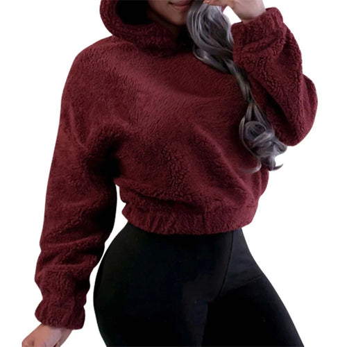 Winter Korean Fashion Bear Ears Cute Loose Hoodie Fluffy Hooded Warm