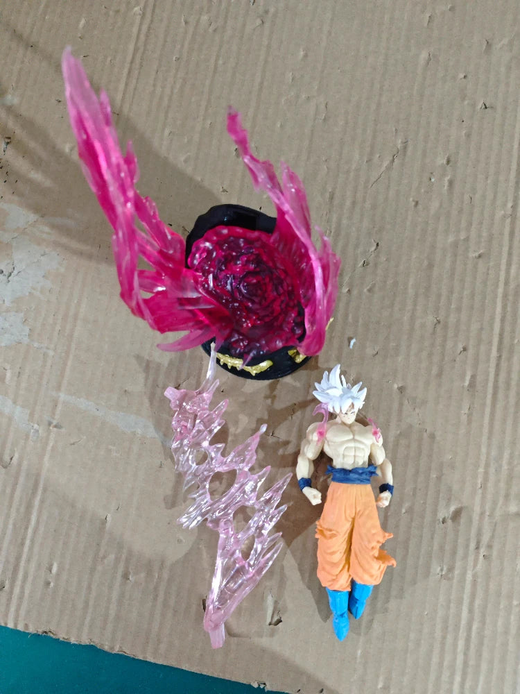 24cm Anime Dragon Ball Can Emit Light Figure Ultra Instinct Son Goku