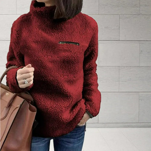 Winter Super Soft and Comfortable Solid Color Turtleneck Pullover