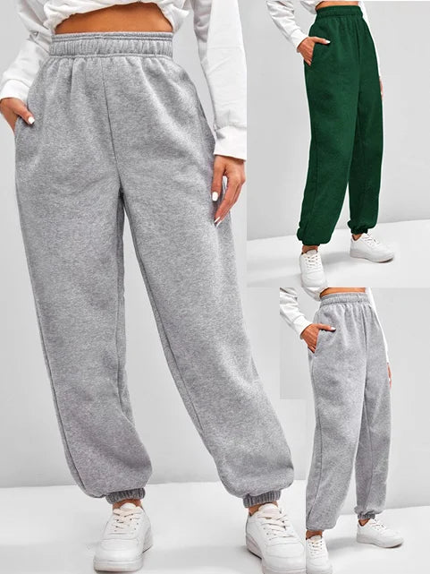 Comfortable High Waist Sweatpants for Women  Stretchy and Soft
