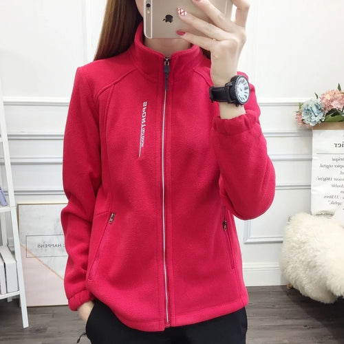 Plus Size Autumn Winter Polar Fleece Warm Coat Women Sweatshirt