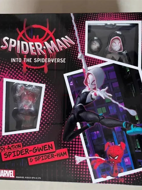 2024 Spiderman Gwen Peter Action Figure Anime Spider-verse Collection