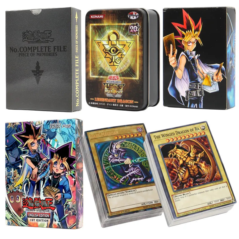 66-148PCS Yugioh Cards with Tin Box Yu Gi Oh Card English Holographic