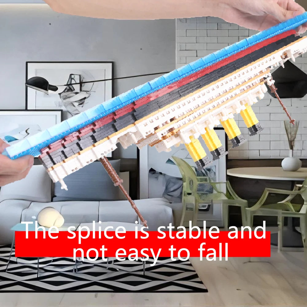 Building block assembly toy Titanic giant boy girl puzzle cruise ship