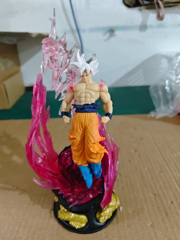 24cm Anime Dragon Ball Can Emit Light Figure Ultra Instinct Son Goku