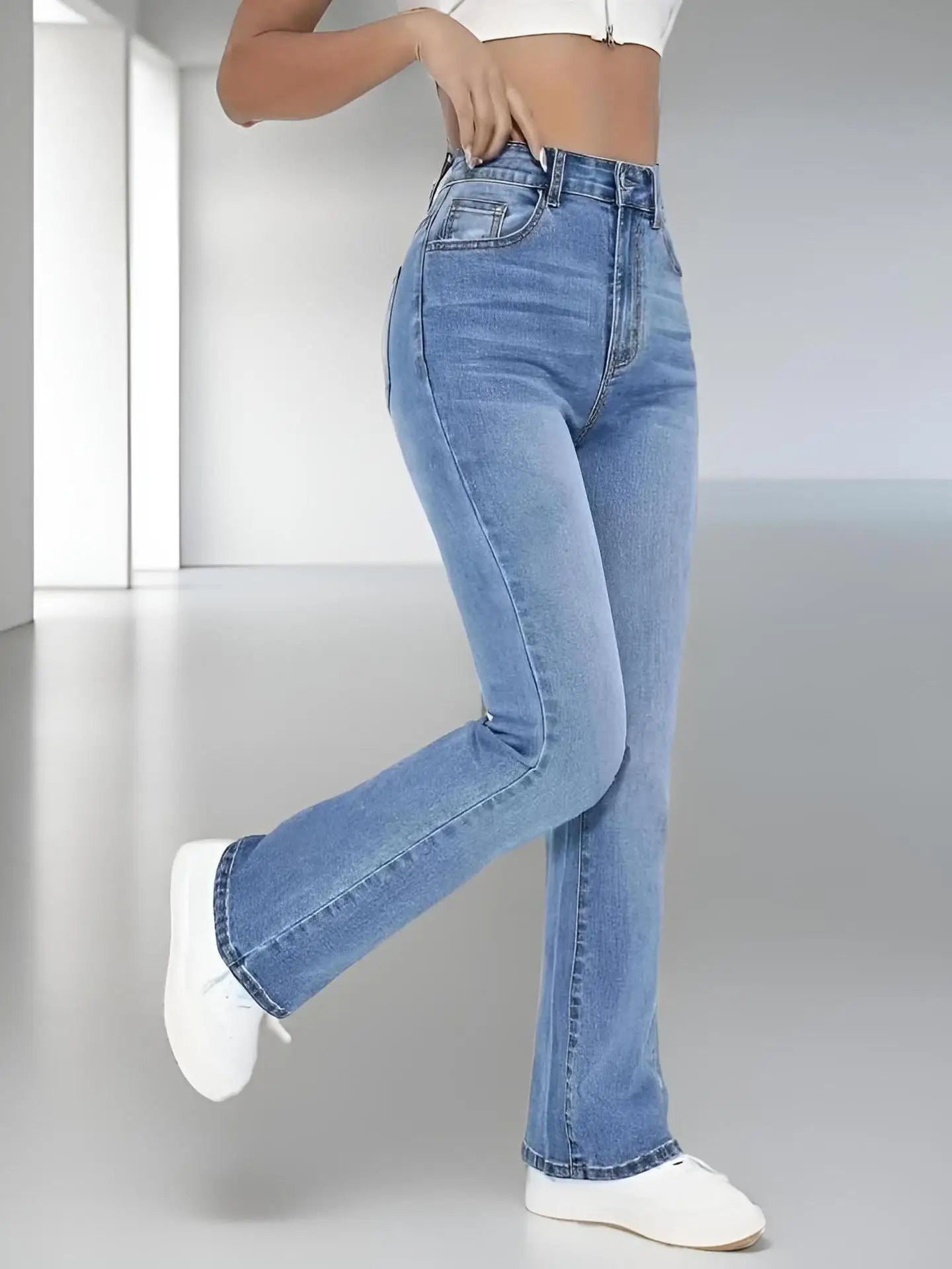 New women's hot jeans slimming European and American style casual