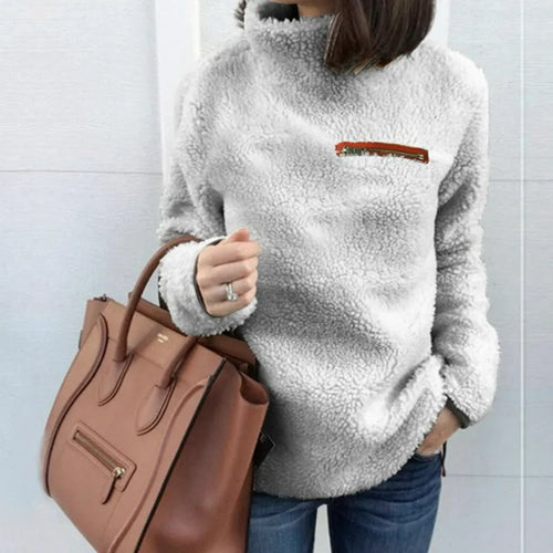 Winter Super Soft and Comfortable Solid Color Turtleneck Pullover