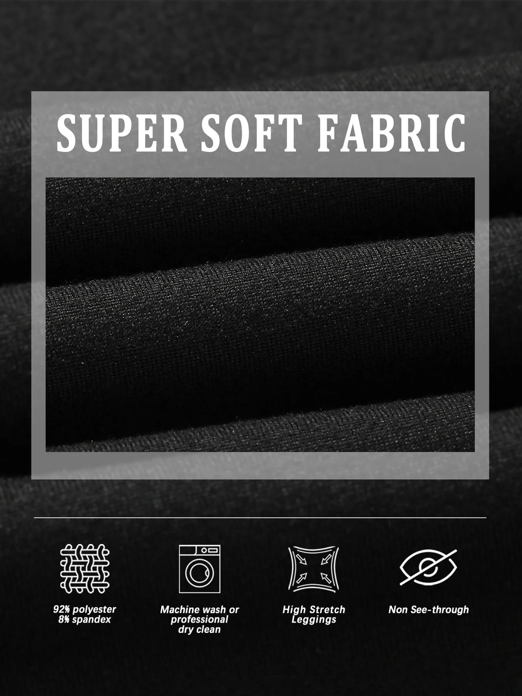 Women's Super Soft Leggings High Elasticity No See Through Workout