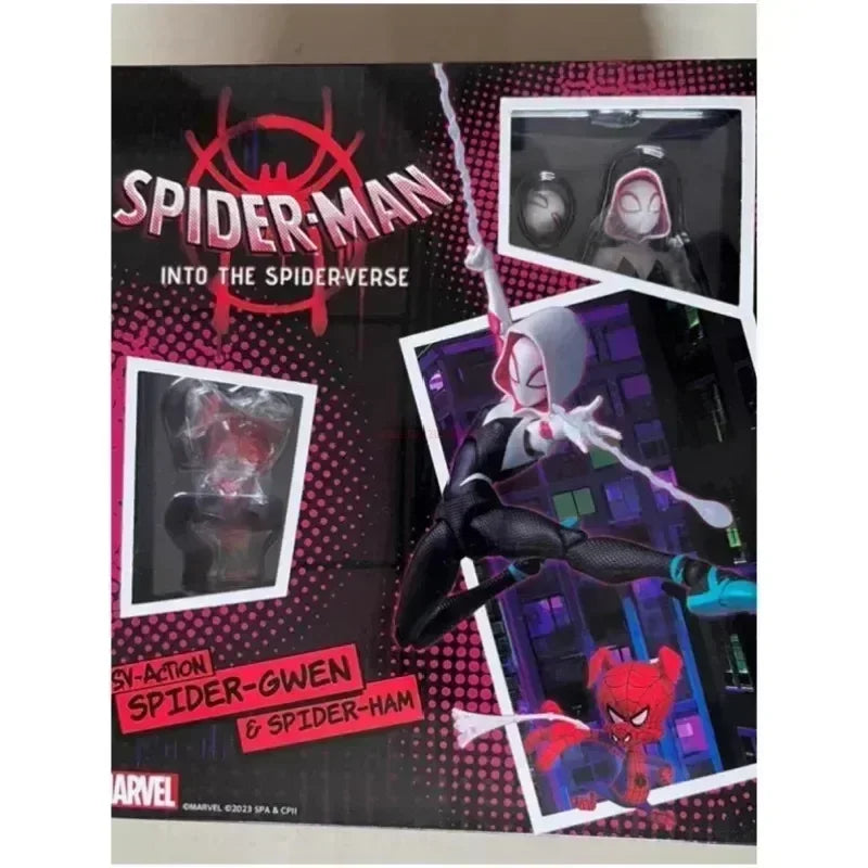 2024 Spiderman Gwen Peter Action Figure Anime Spider-verse Collection